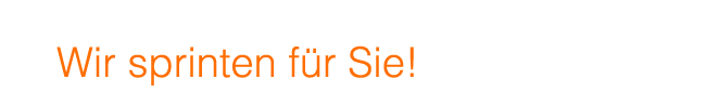 Sie wollen printen? Wir sprinten fr Sie!